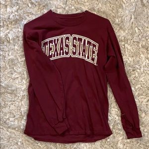 Long Sleve Texas State University T-shirt